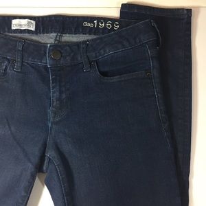 Gap 1969 “always skinny” dark wash skinny jeans